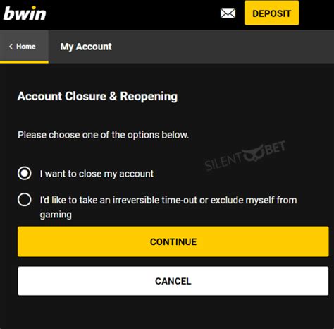 Bwin Account Closure Without Any Specific