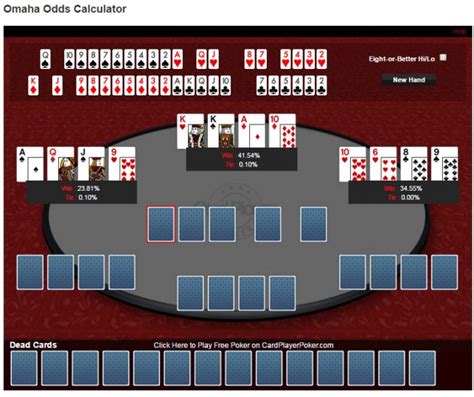 Calculadora De Poker Odds Omaha