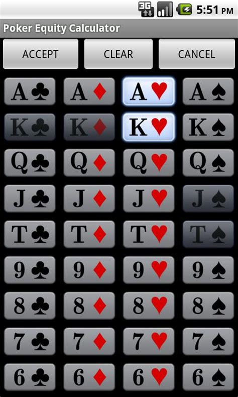 Calculadora De Probabilidades De Poker Android App