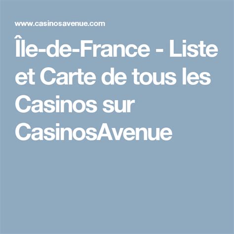 Casino Ile De France Jeux