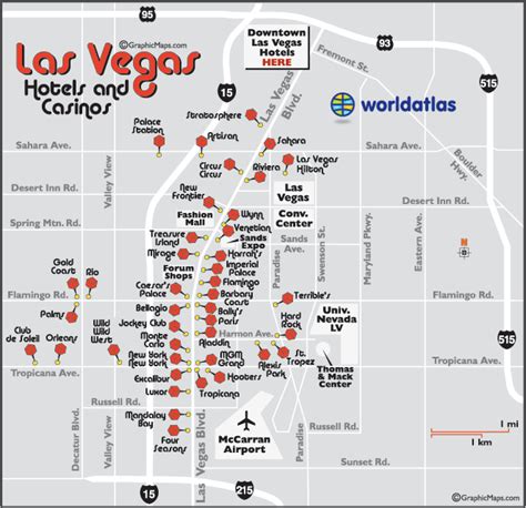 Cassinos De Nevada Mapa