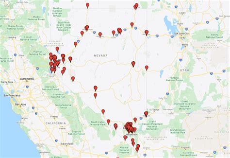 Faiscas Nevada Casino Mapa