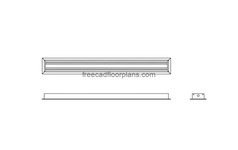 Linear Difusor Ranhura Arquivo Cad