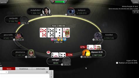 O Comercio De Dinheiro Torneio Pokerstars