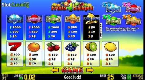 Play Fruits 4 Jackpot Slot