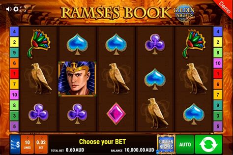 Play Ramses Book Golden Nights Bonus Slot