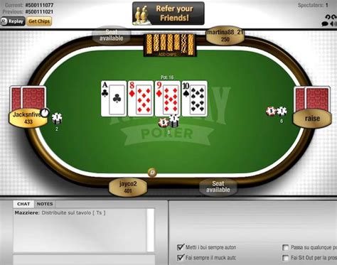 Poker Online Gratis Senza Soldi Italiano