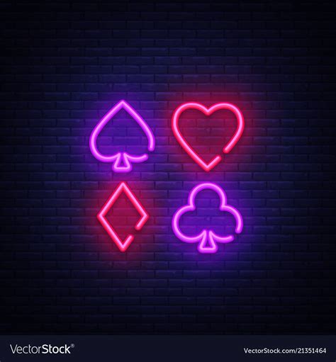 Sala De Poker Sinais De Neon