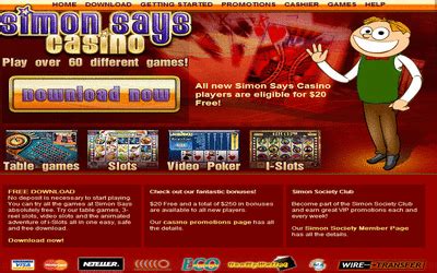 Simon Says Casino Login